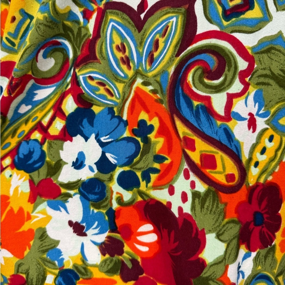 Sasson Vintage Floral Boho Button Down Shirt Blouse Women’s Medium Multicolor - Picture 9 of 9